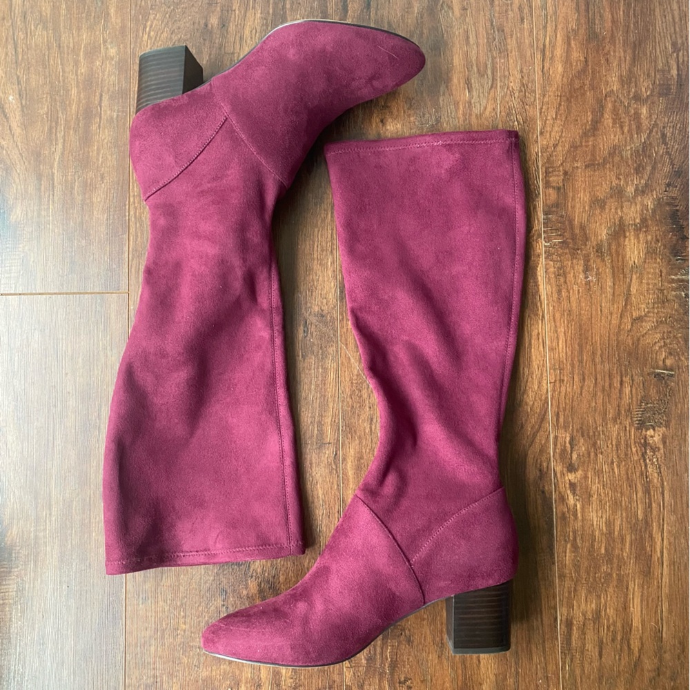 Boden Heeled Stretch Knee Boots 42